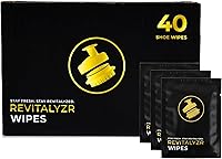 Vista 1 de Revitalyzr Toallitas de limpieza de zapatos de doble textura, 40 unidades, seguras en tenis, cuero, lona, goma, elimina la suciedad, las rozaduras
