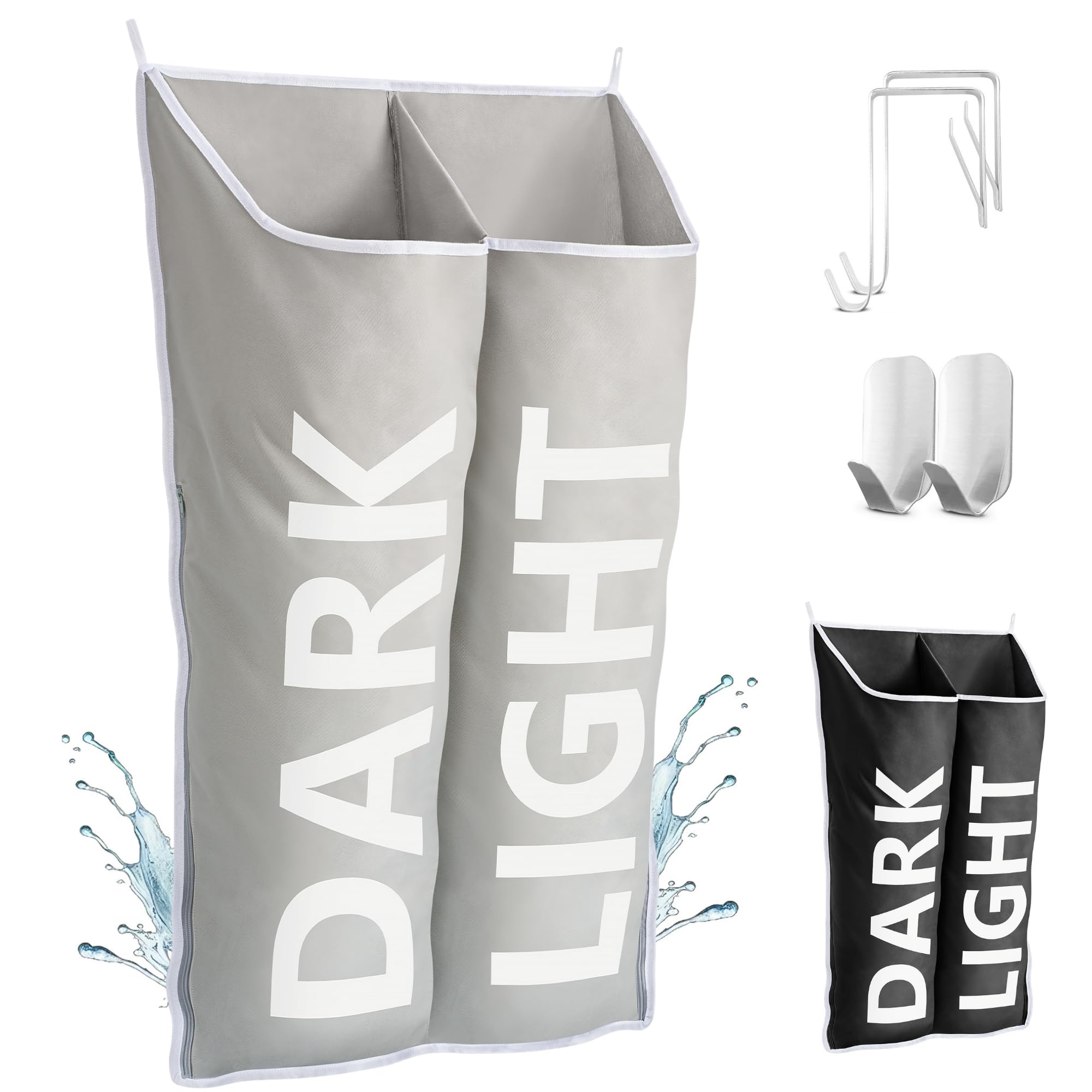 DONAQ Hanging Laundry Hamper Bag XL 40x22