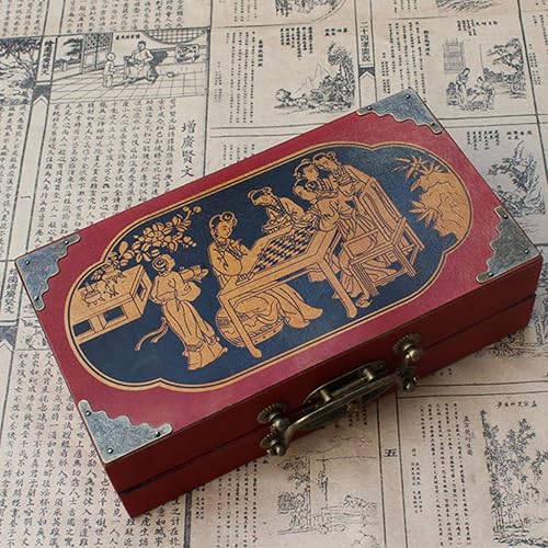 Miniatura 8 de Juego de ajedrez chino vintage de terracota guerrero 32 juegos de ajedrez de mesa de madera regalo