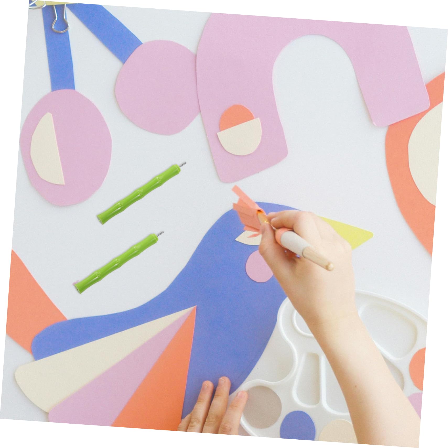 VILLCASE Quilling Needle Pen Set 10pcs Quilling Tools Metal Pen Paper Filigree Craft Kit