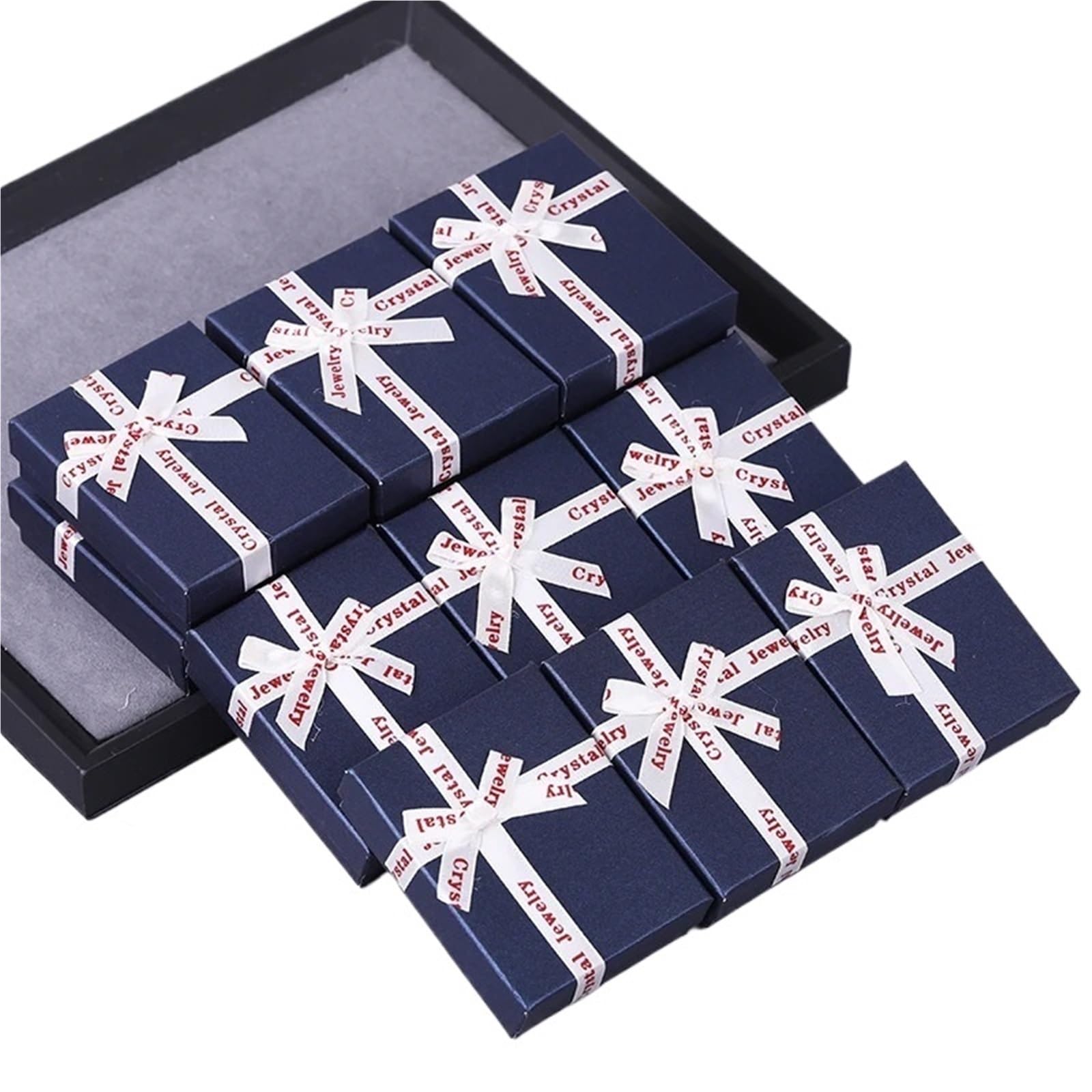 Schachteln mit Deckel für GeschenkeVerpackungen, 12 stücke Box Schmuck Verpackung Box Karton Schmuck Box Ohrringe Ring Halskette Geschenk(Color02)