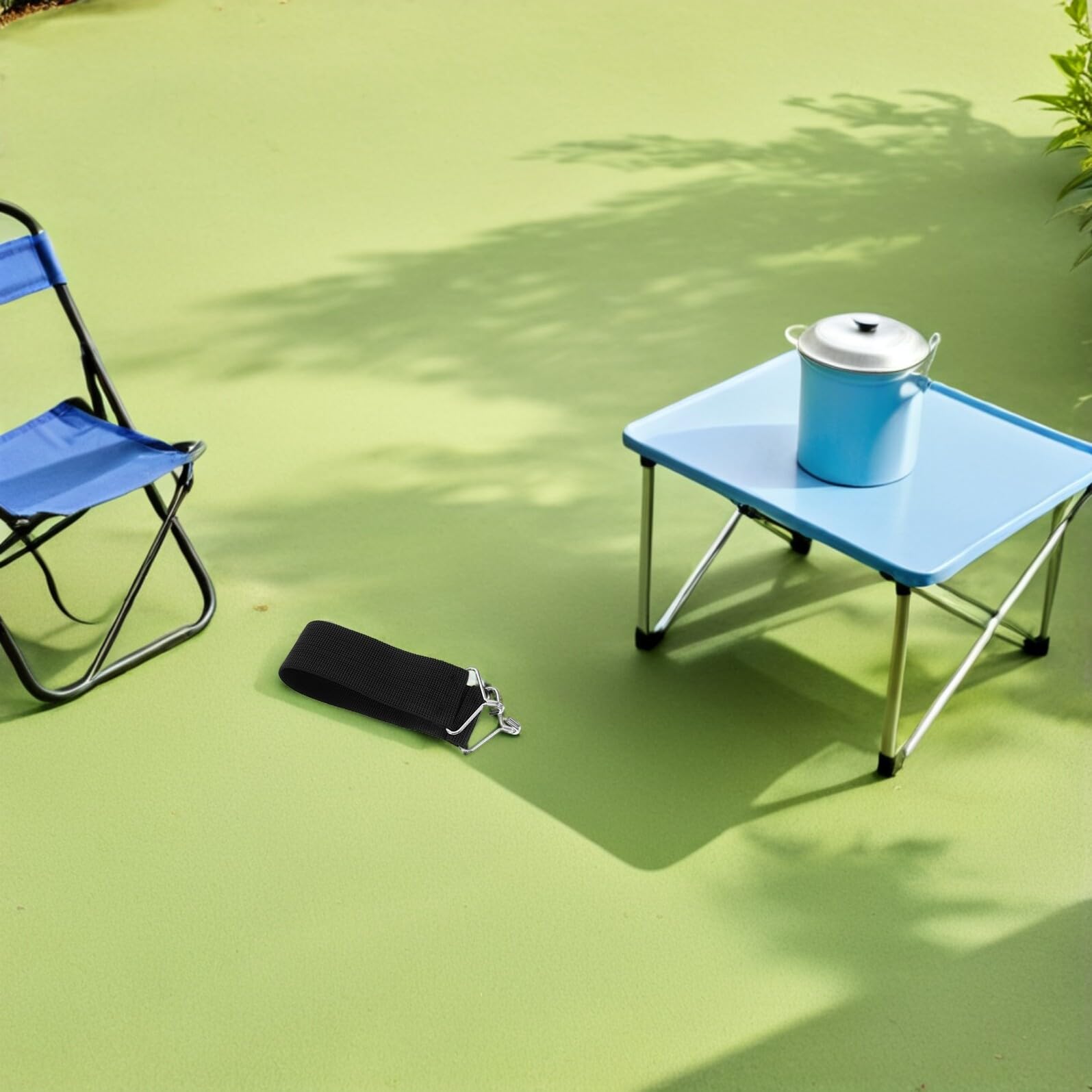 Toyvian Lot de 8 Sangles Renforcées en Nylon Noir pour Chaise Longue Pliable, Résistantes aux Fissures et Faciles à Ranger, pour Fauteuils D'extérieur et Voyages