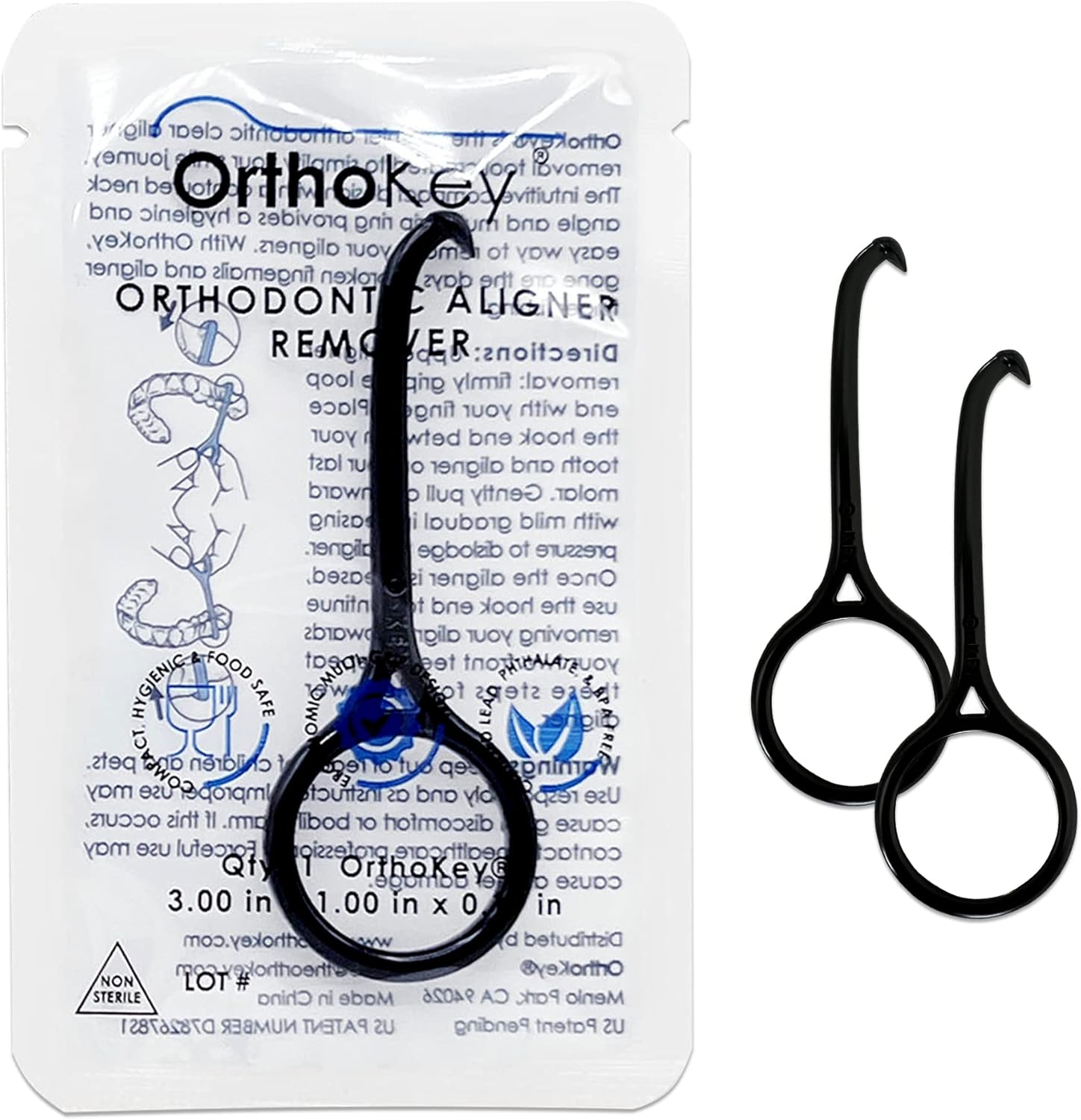 OrthoKey Clear Aligner Removal Tool Remover Tool for Removable Braces