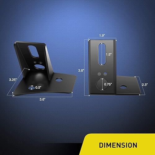 Miniatura 8 de Nilight - 2 luces LED de triple fila de 4 pulgadas, 60W y 6000LM y haz amplio combinado, barra de luz con soporte de montaje tipo pilar-A y kit