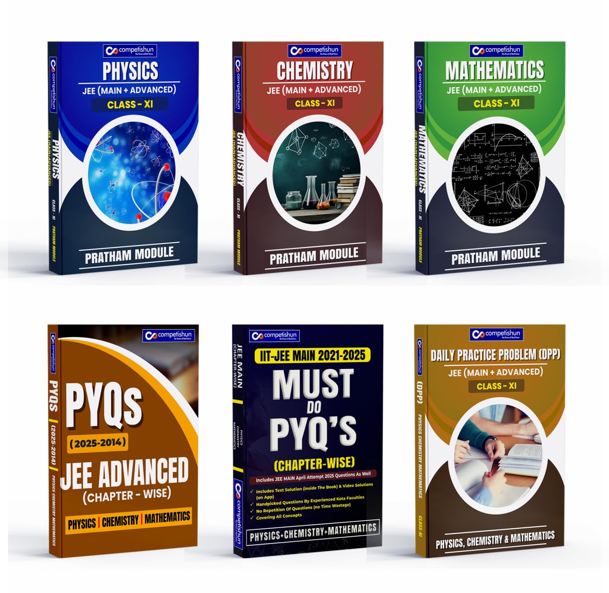 Competishun JEE Exam Preparation Bundle | 11th Grade Study Material, DPPs, PYQ Books, Online Test Series, App Solutions | Academic Preparation (Set of 6 Books) for IIT JEE 2027 Perfect Paperback – 10 March 2024
