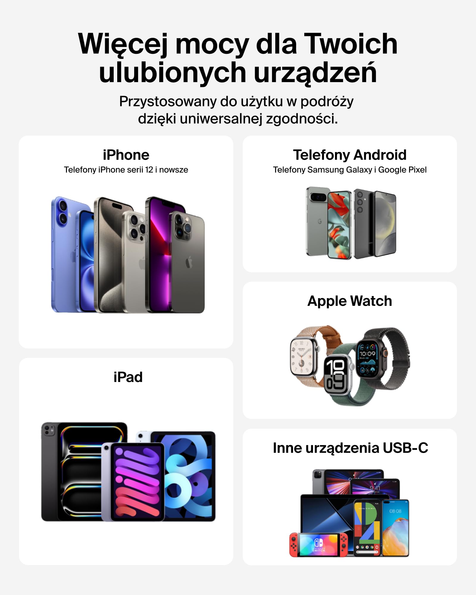 Belkin BoostCharge Pro Powerbank 10000mAh z Ładowarką do Zegarka Apple Watch, Przenośna Ładowarka z Wbudowanym Kablem USB-C w Oplocie i Wyświetlaczem Cyfrowym, 45 W, do Ładowania 3 Urządzeń – Czarny