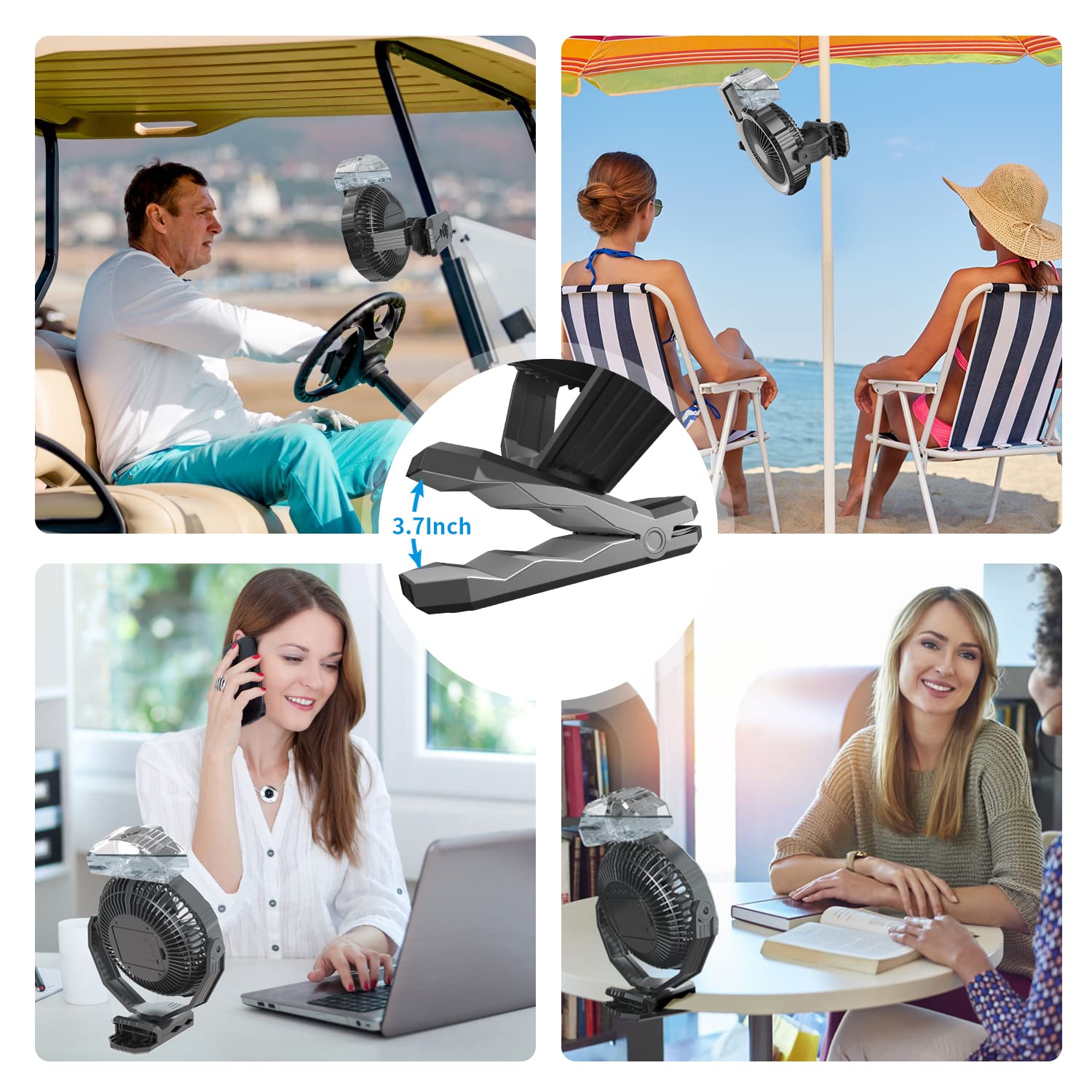 Buy 10000mAh Misting Fan Portable with Detachable Water Tank 400ml, 8