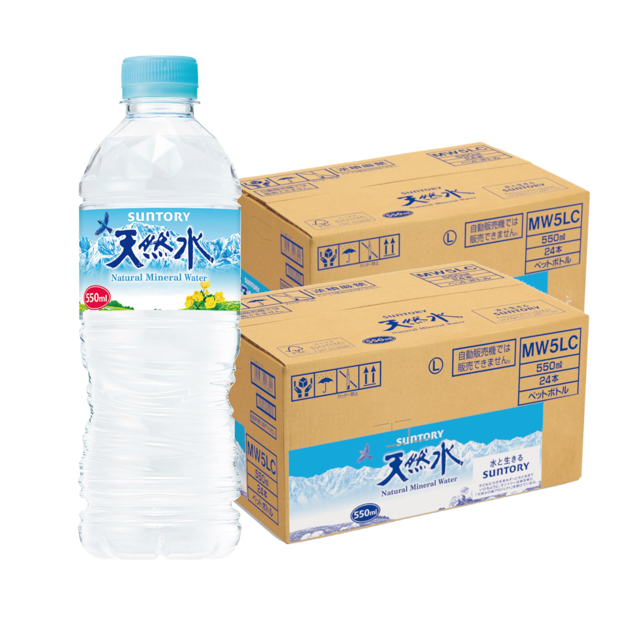 Amazon.co.jp: サントリー 天然水 550ml×24本 ナチュラルミネラル