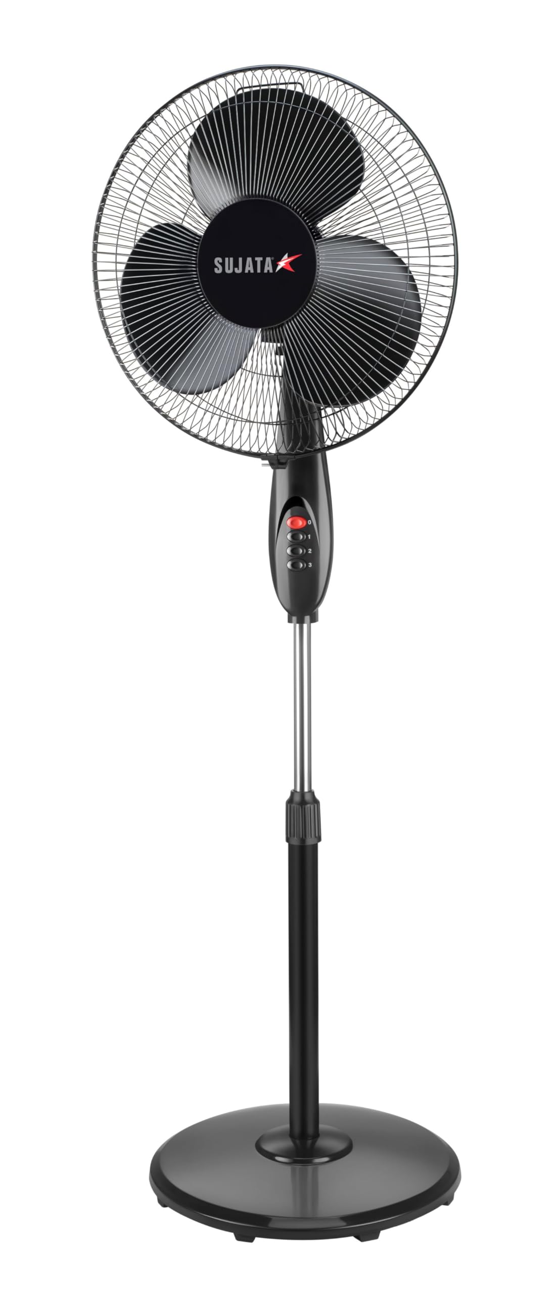 Sujata Pedestal Fan | 2 Years Warranty | 400 MM Oscillating Stand Fan, Standing Fan, Pedestal Fan High Speed with 1350 RPM Motor, Tilt Mechanism, 100% Copper Winding Motor - SPF09 (60 Watt, Black) (B0DC18KM2G) Amazon Price History, Amazon Price Tracker