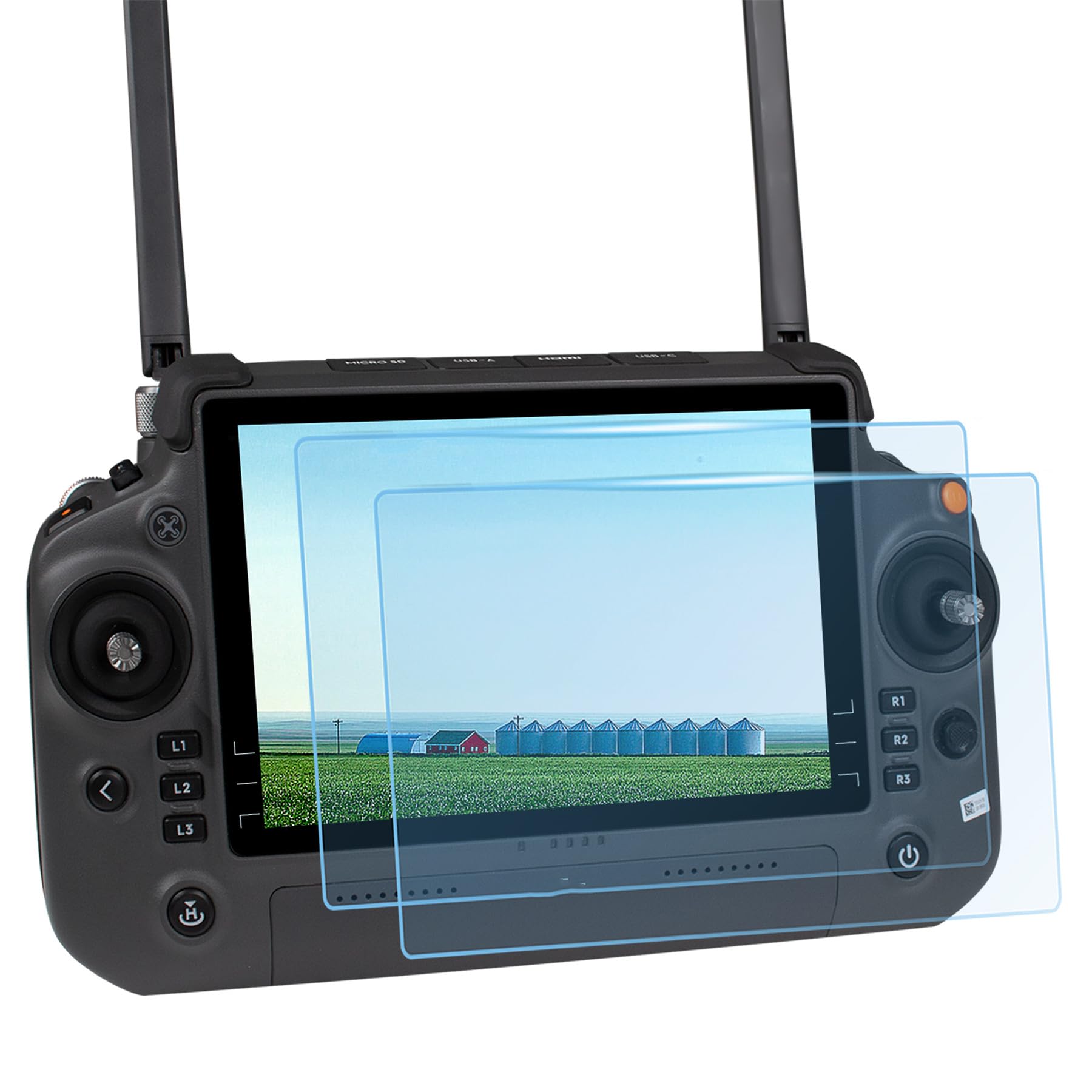 Pellicole HD per DJI RC PLUS 1/2 Telecomando 9H Durezza Protezione dello Schermo in Vetro Temperato per DJI Inspire 3/Matrice 4T/4E/Enterprise Matrice 30/30T/Matrice 350 RTK/AGRAS T70/T60/T50