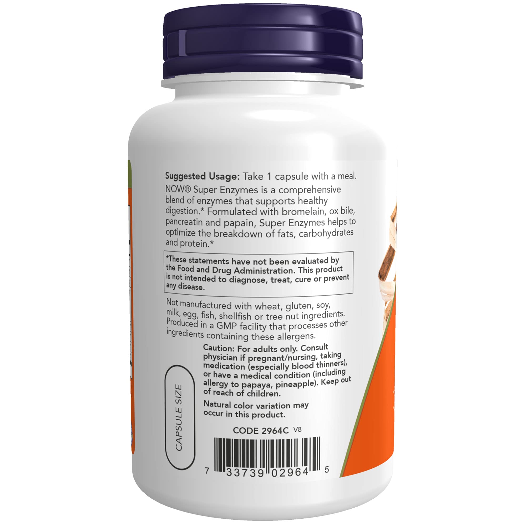 NOW Foods Supplements, Super Enzymes, Formulated with Bromelain, Ox Bile, Pancreatin and Papain