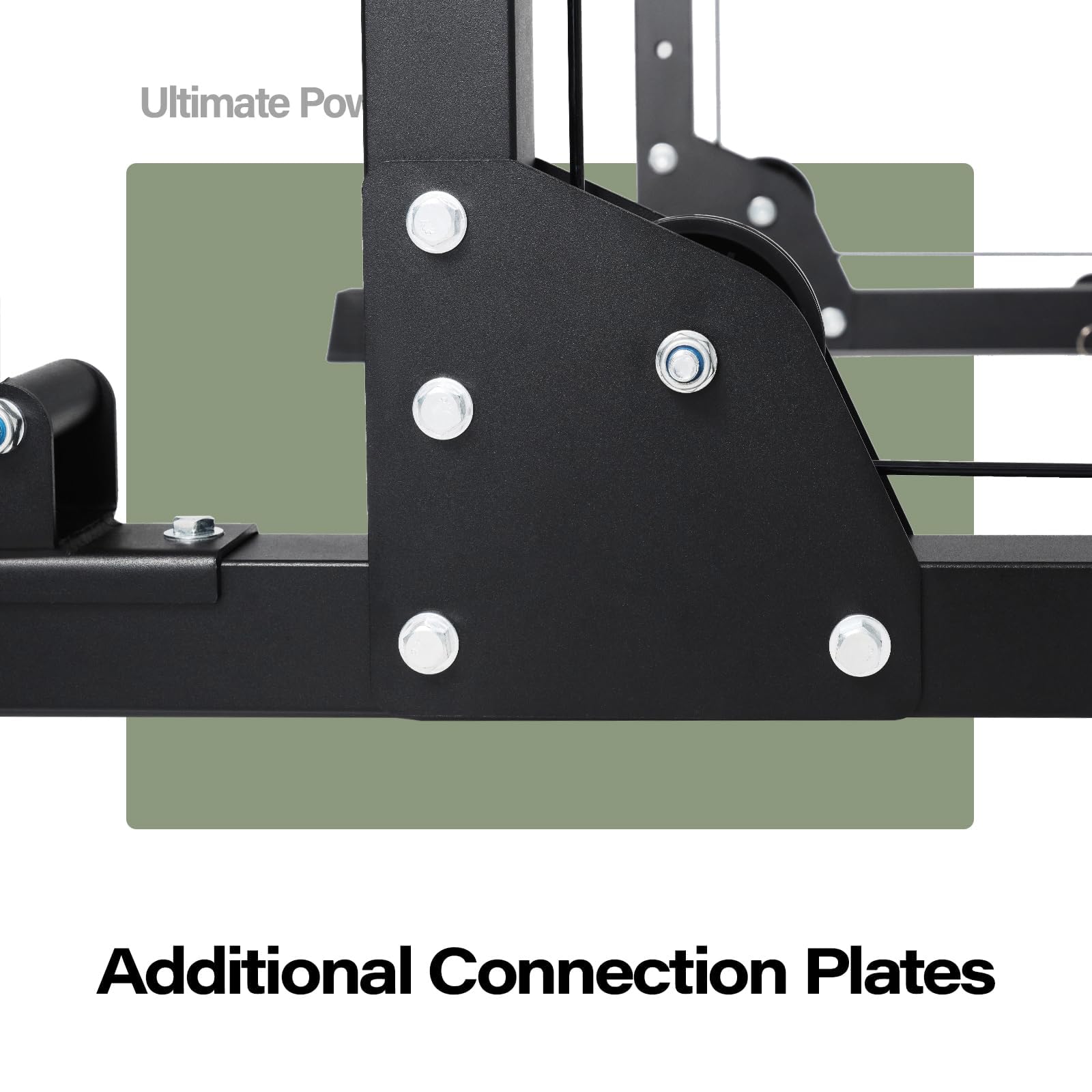 MAJOR FITNESS Drone1 Power Cage - Power Rack multifunzione per palestra domestica, squat, sistema crossover per cavi, per allenamento della forza, struttura in acciaio resistente