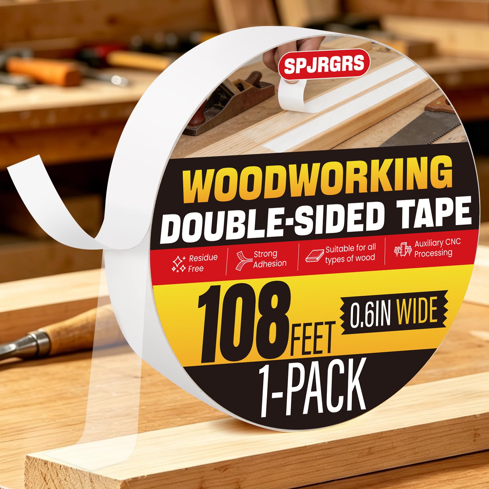 Woodworking Tape - Strong & Residue-Free -1
