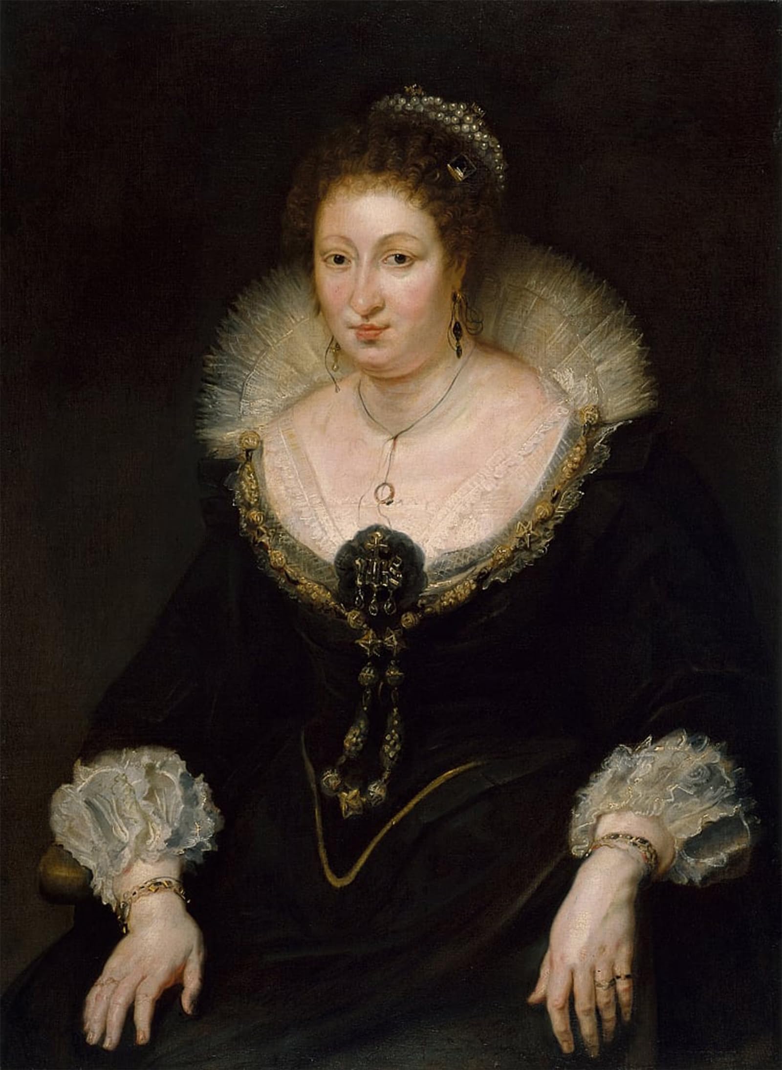 POSTERIIk Famous Modern Artwork Art Mural Alethea Howard Th Baroness Furnivall Countess of Arundel by Peter Paul Rubens Oil Paintings Pictures for Home Decor 60x90cm