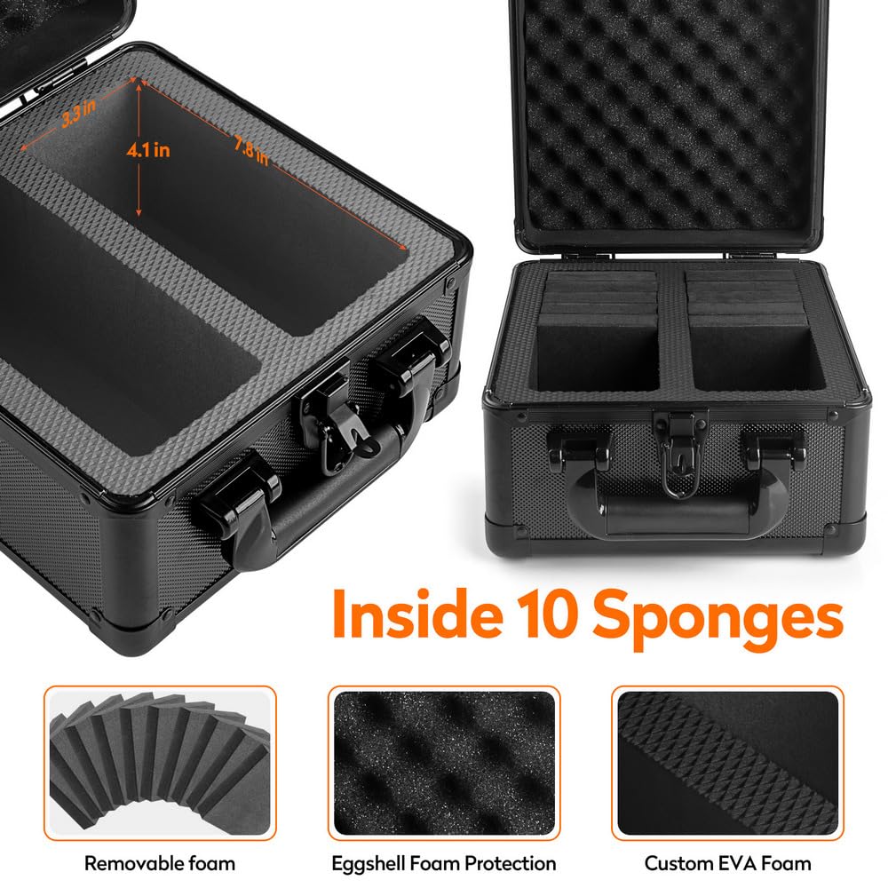 JoyHood Graded Card Storage Box, Top Loaders Storage Boxes, PSA Card Slab Holder Storage Case for Trading Cards & Sports Cards