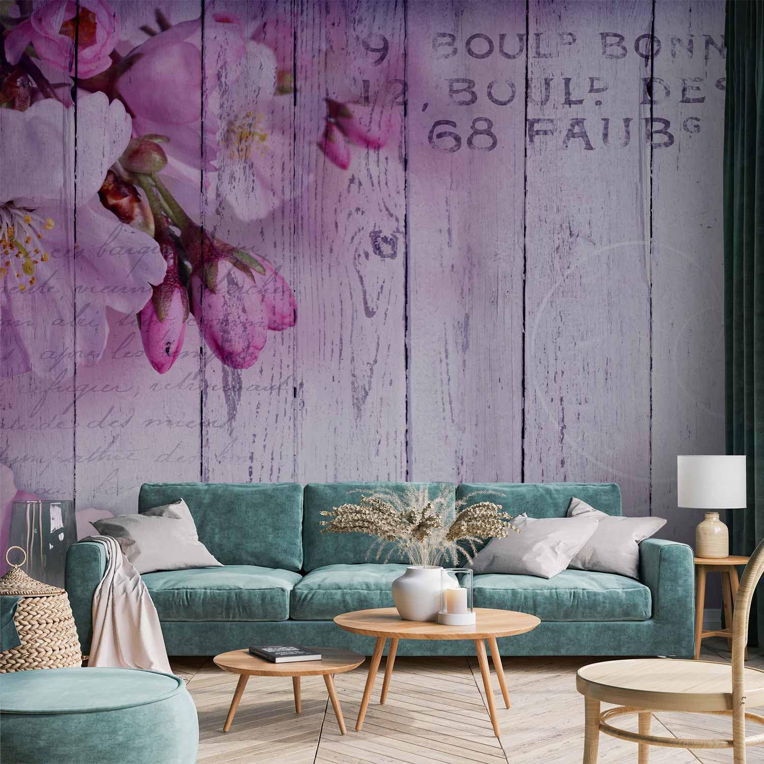 Fotomurales B&D XXL - 400x280 cm XXL Papel pintado tejido no tejido Decoración de Pared decorativos Murales moderna Diseno Fotográfico flores Juntas b-a-0202-a-c