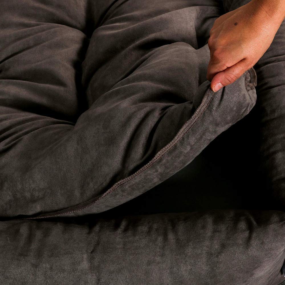 evergreenweb – Cama para perros 45 x 65 cm de tamaño pequeño, Relleno de Lazo Water Foam efecto pluma Suave lavable, caseta de interiores con cojín desenfundable, colchón para animales Domésticos, Rex