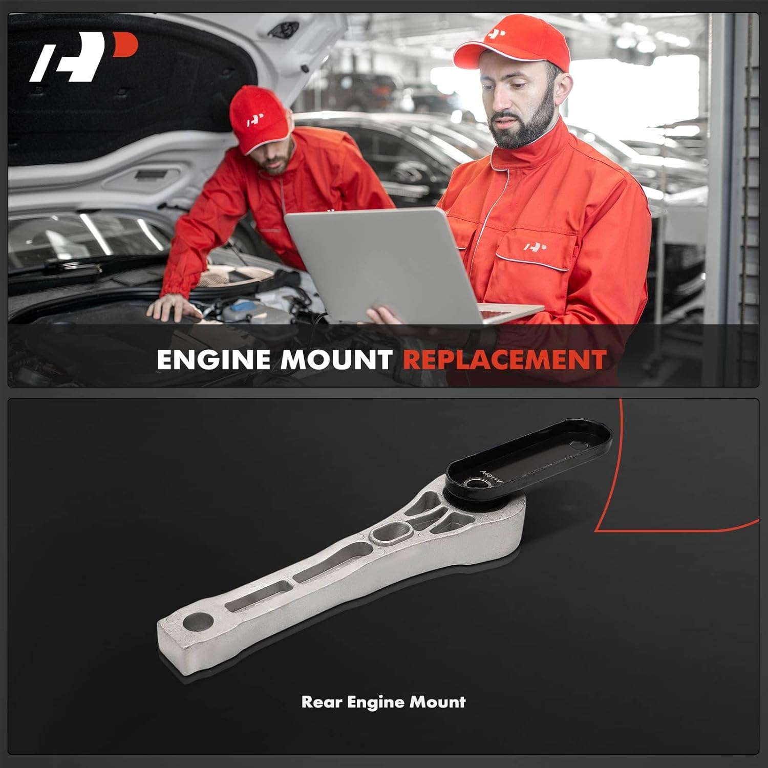 A-Premium Rear Engine Motor Mount Compatible with Audi Q3 Quattro 2015-2018 & Volkswagen Passat 2006-2010, CC 2009-2017, Passat CC 2009-2010, Tiguan 2009-2017, Tiguan Limited 2017-2018, 2.0L 3.6L