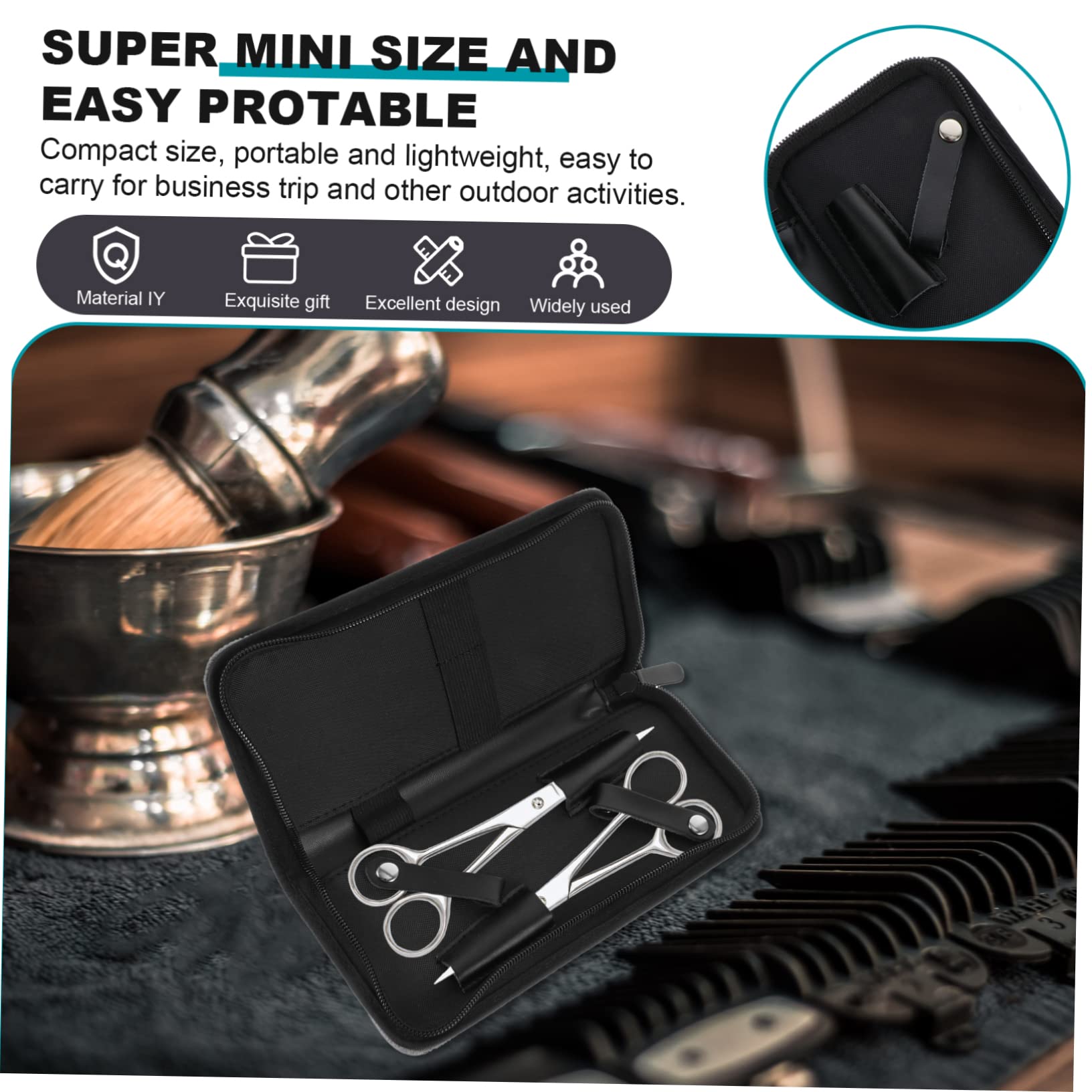 SOESFOUFU Hair Stylist Scissor Case Hair Cutting Tool Bag Barber Scissors Pouch Stylish Design Easy to Carry