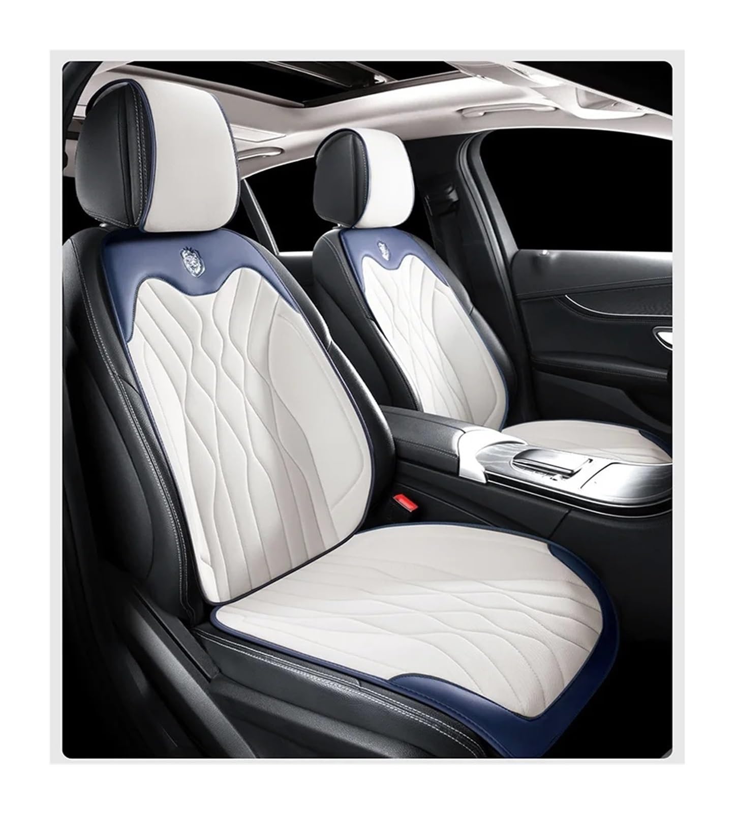 Hviyroi car seat cushion Cute Pink Ice Silk Car Seat Cushions Universal Protection Mat(Blue)