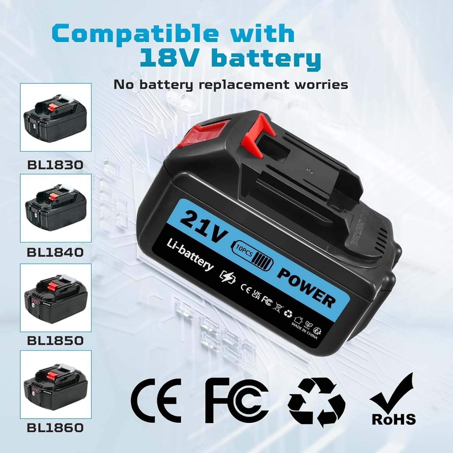 Nettoyeur haute pression sans fil avec 2 batteries de 3000 mAh | Max 120 bar Nettoyeur haute pression portable sans balais | Pistolet haute pression avec buse pulvérisateur à mousse