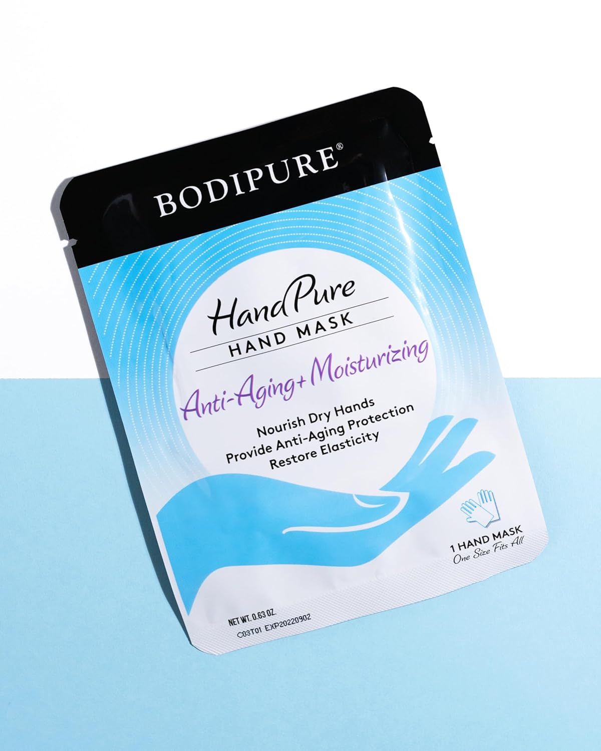 Bodipure HandPure Moisturizing Hand Gloves Manicure Kit Soft Hand Mask & Manicure Gloves - Moisturizing Hand and Nail Treatment And Strengthener (50 Packs)