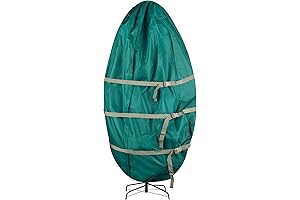 Christmas Tree Storage Bag - Simplistic Green Canvas Cover