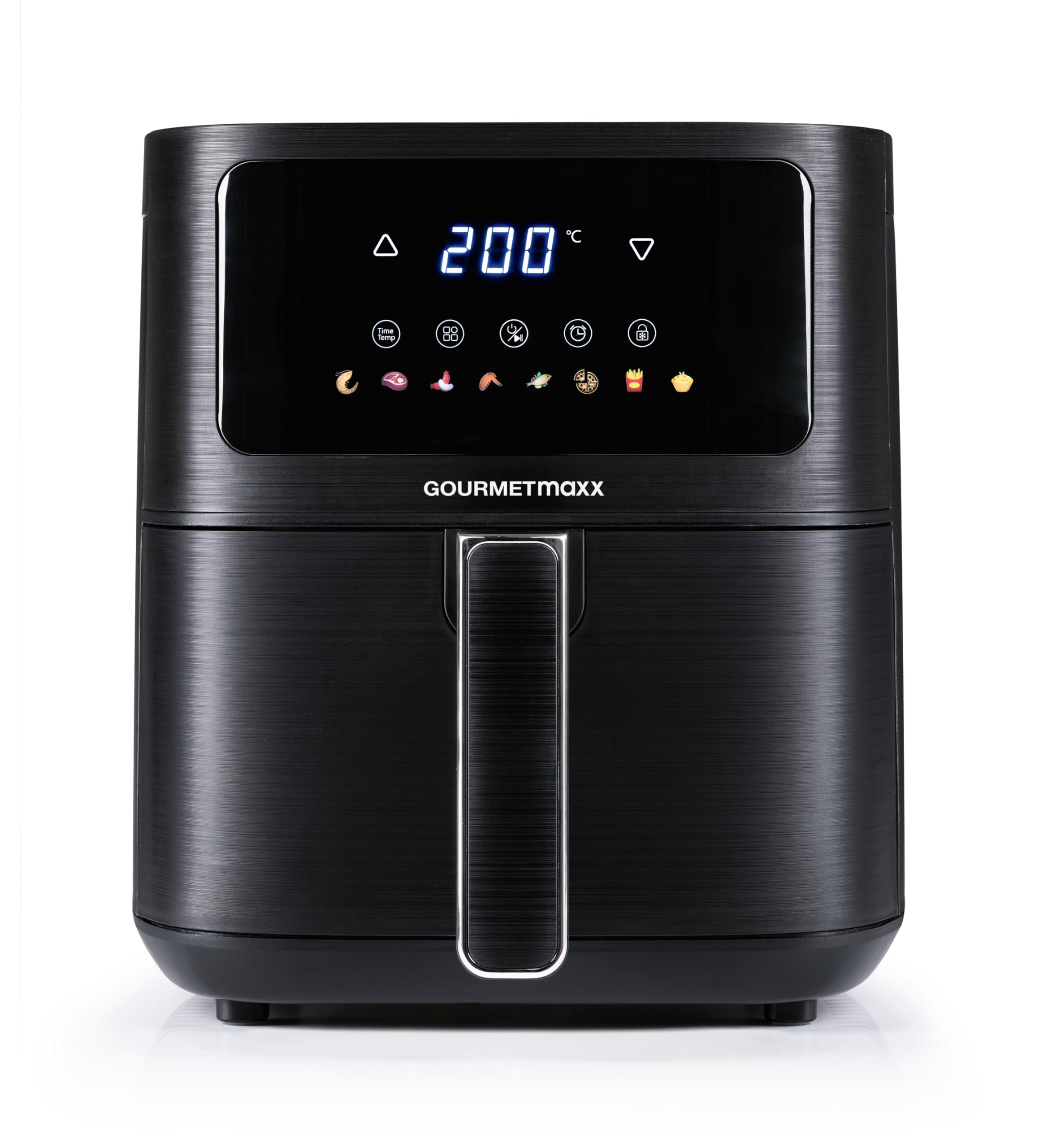 GOURMETmaxx AirGenius frytkownica na gorące powietrze, 4,5 l, frytkownica z 6 funkcjami, 8 programów, mini piekarnik, niskotłuszczowe potrawy dla maks. 3 osób, frytkownica na gorące powietrze z
