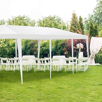 Tangkula 10 x 30 Feet Outdoor Canopy Tent, Wedding Party Tent with 16 Stakes & 8 Wind Ropes, Yard Enclosed for Events, Parties, Backyard