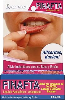 Finafta - Oral anesthetic Treatment for Canker sores and Mouth and Gum irritations