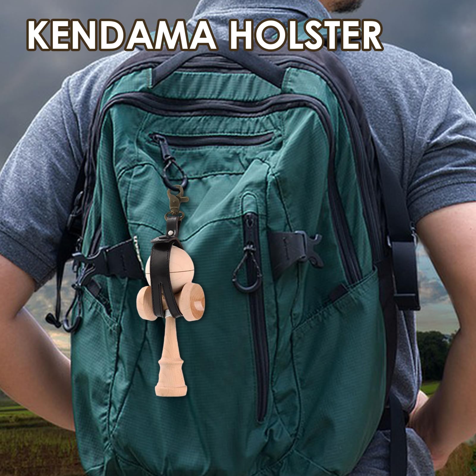 Almacenamiento Kendama, Funda Kendama pequeña | Almacenamiento de Correa para Juguete Tradicional japonés Kendama Skill,Exquisito y Compacto Almacenamiento de Correa de Juguete de coordinación