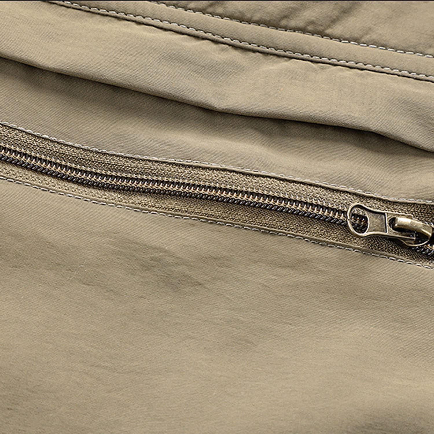 Chaleco Multibolsillos para Hombre Primavera Y Otoño Chaleco Casual Transpirable Chaqueta Multifuncional para Pesca Senderismo Viajes Fotografía