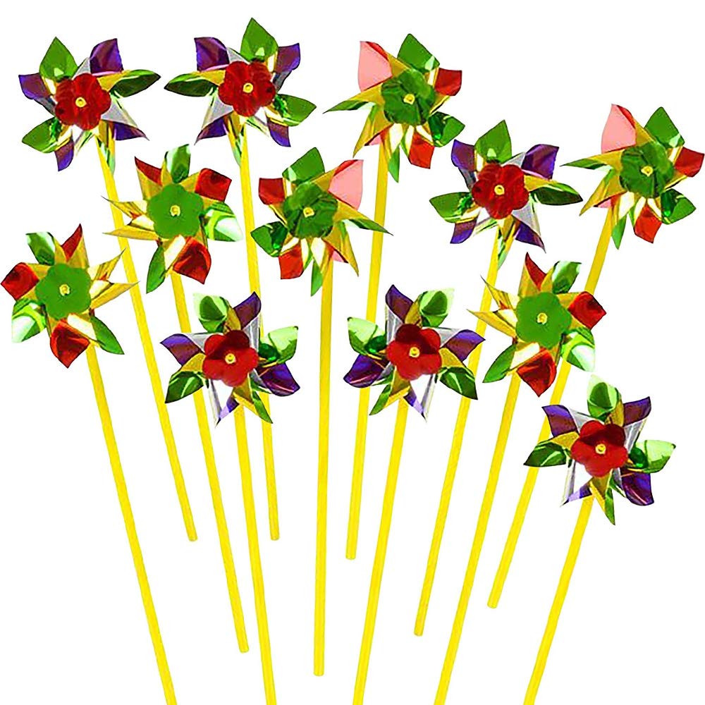 ArtCreativity 36 Pack of Pinwheels - Assorted Colors - Pinwheel for Yard and Garden, Fun Carnival Toy and Party Pinwheel Favor - Amazing Gift Idea for