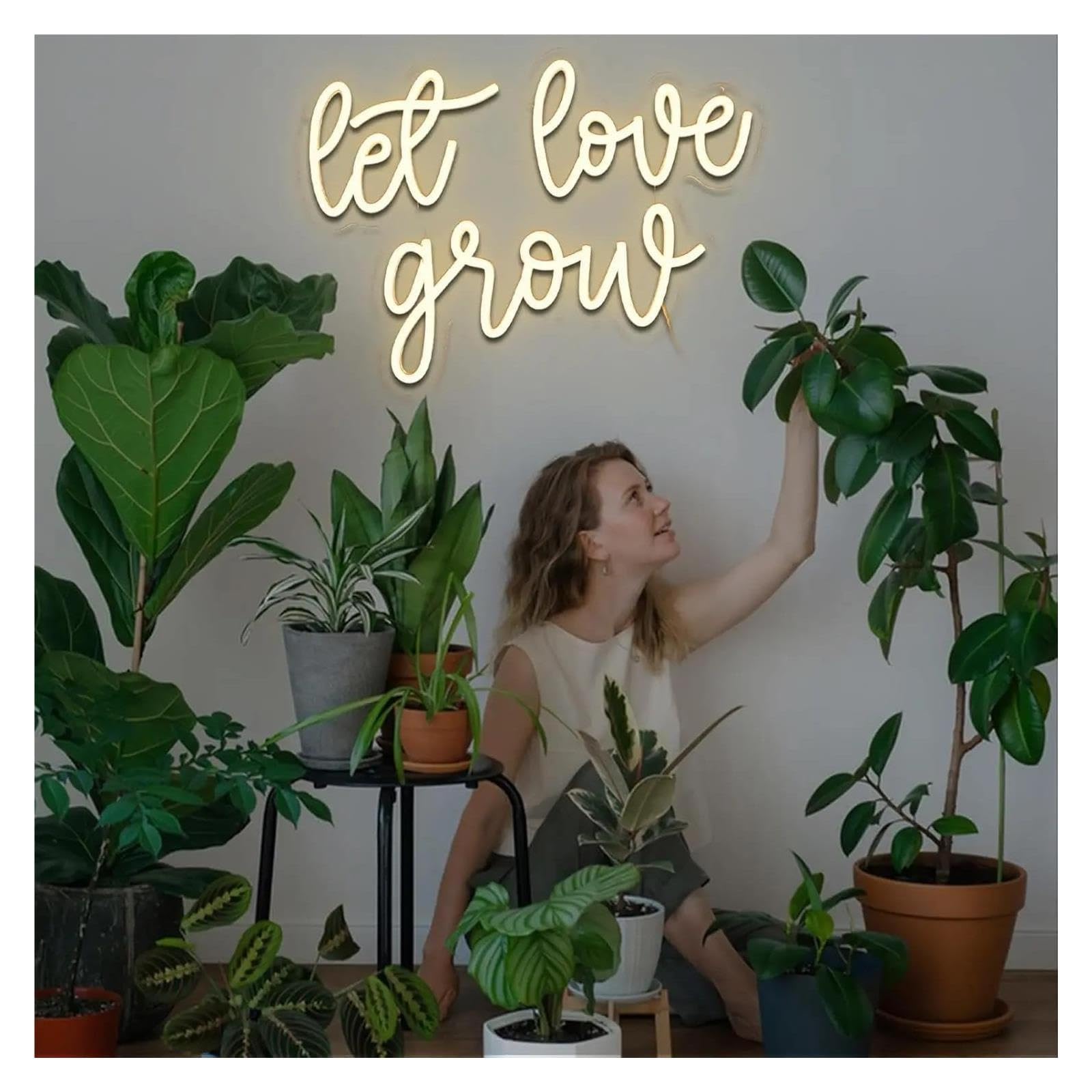 néon signe Enseigne Néon Let Love Grow