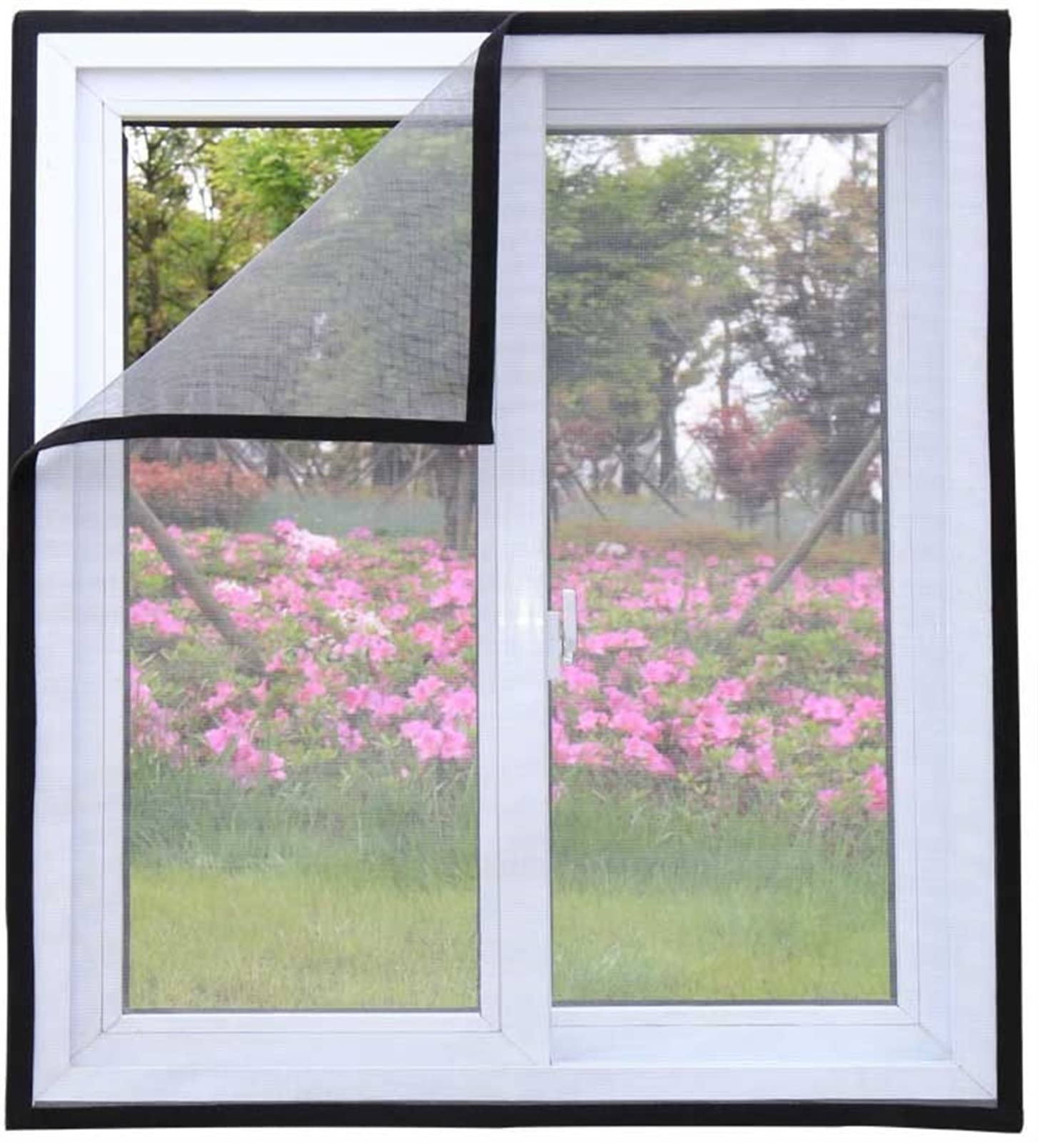 GZGLZDQ Red de Protección para Gatos con Auto-Adhesivo, Mosquitero para Ventanas DIY, Malla Anti-Mosquitos Ajustable para Ventanas, Desmontable, Lavable, Fácil Instalación