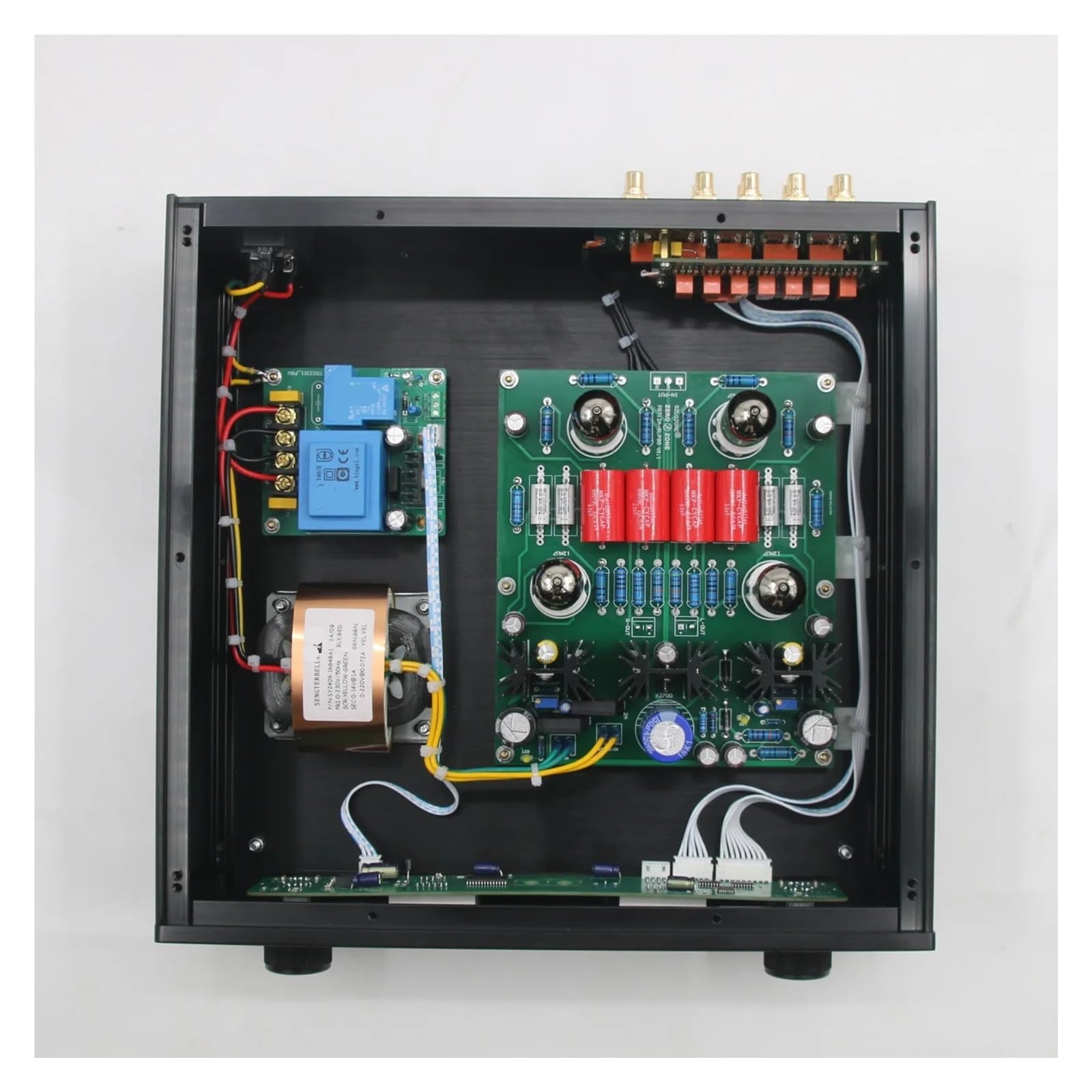 STR12A Riferimento CARY SLP90 Circuito 12AU7/ECC82 Preamplificatore a valvole HiFi Stereo Preamplificatore audio con telecomando(With PSVANE ECC82,230V)