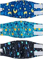 Fralda masculina CuteBone grande reutilizável para cocô e xixi DM11L