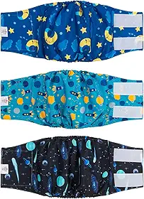 Fralda masculina CuteBone grande reutilizável para cocô e xixi DM11L