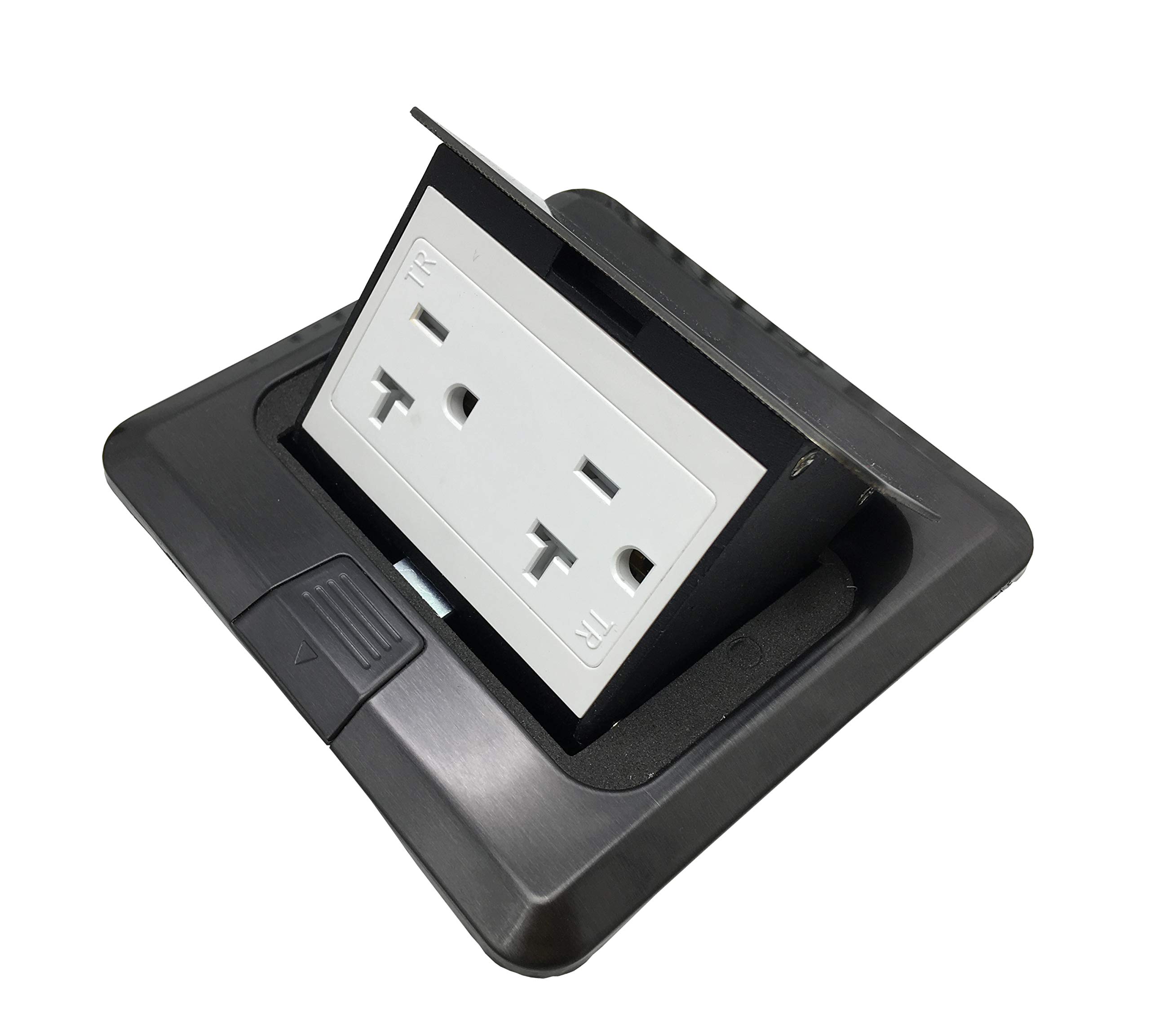 Low Profile Round Pop-Up | Pop-Up Counter Outlets Electrical Outlets