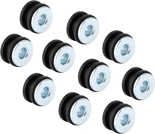 Miniatura 6 de Ojal de goma para motocicleta, 10 piezas de arandelas de motocicleta, kit surtido de juntas de ojal, accesorios de repuesto para carenados y