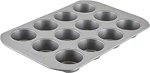 Farberware 12-c. Nonstick Nonstick Bakeware Muffin Pan, Gray