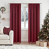 Vista 42 de Cortina opaca BGment con hueco por el que pasa la barra, 2 paneles