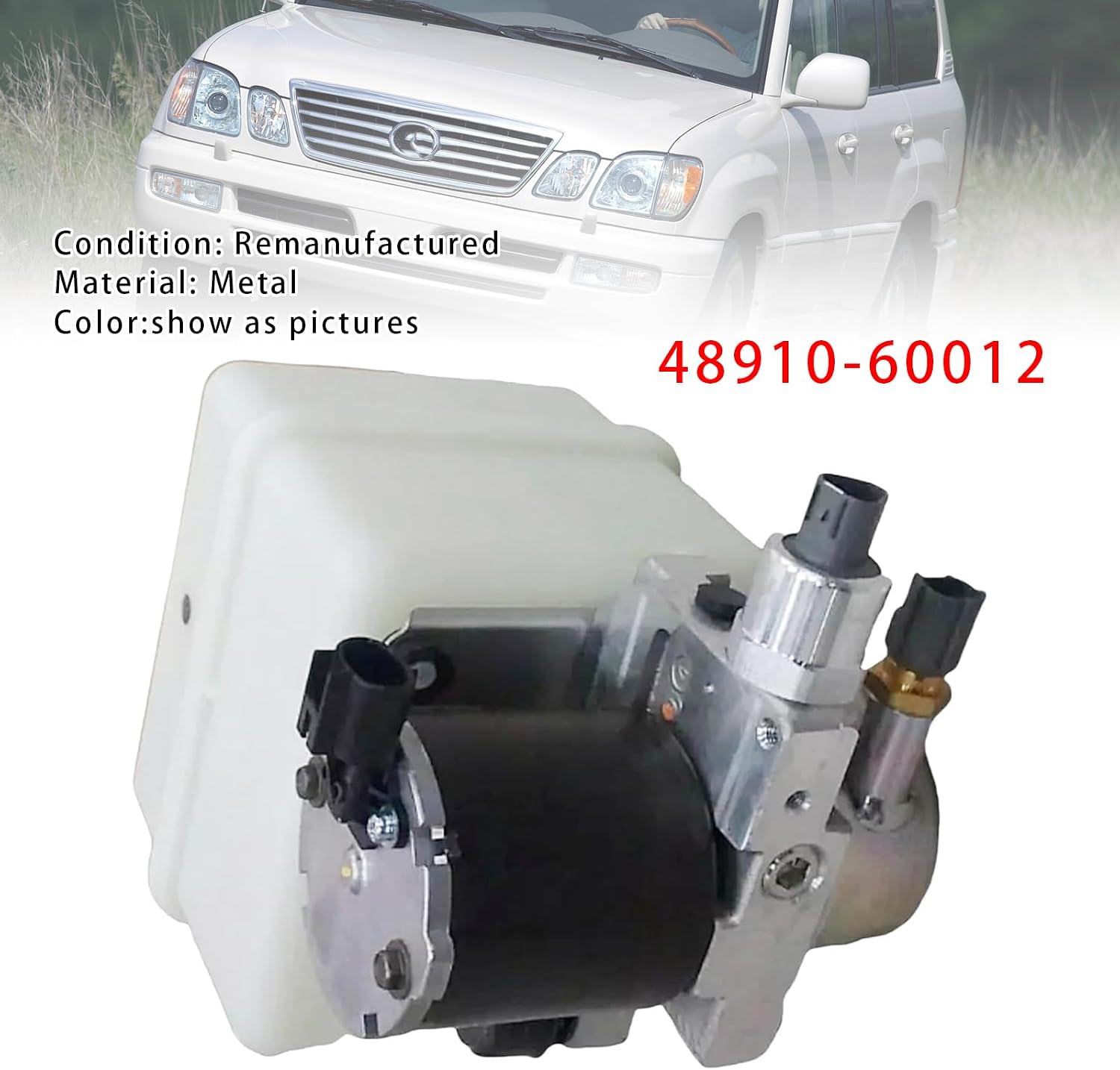 Height Control Pump Motor for Lexus LX470 for Toyota Land Cruiser 100 For AHC Suspension 1998-2007 - Replaces 48910-60012
