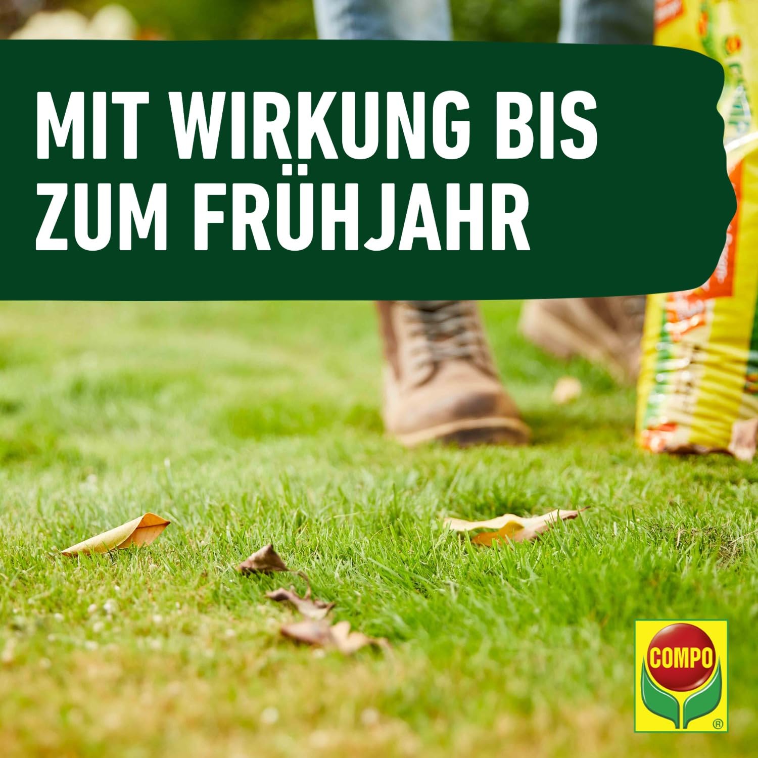 COMPO Herbstrasendünger mit Kalium 10 kg für 500m² Langzeitwirkung 3 Monate