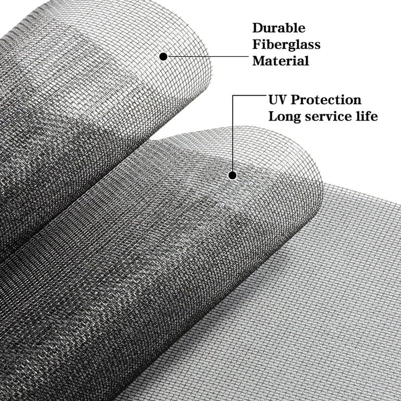Image of Classic Mosquito Net 120 GSM Fiberglass Windows Mosquito Net Roll. DIY Cut to Any Size, for Small & Big Windows. Highly Durable and Best in Class (Size 120cms*05meter, Color: White)