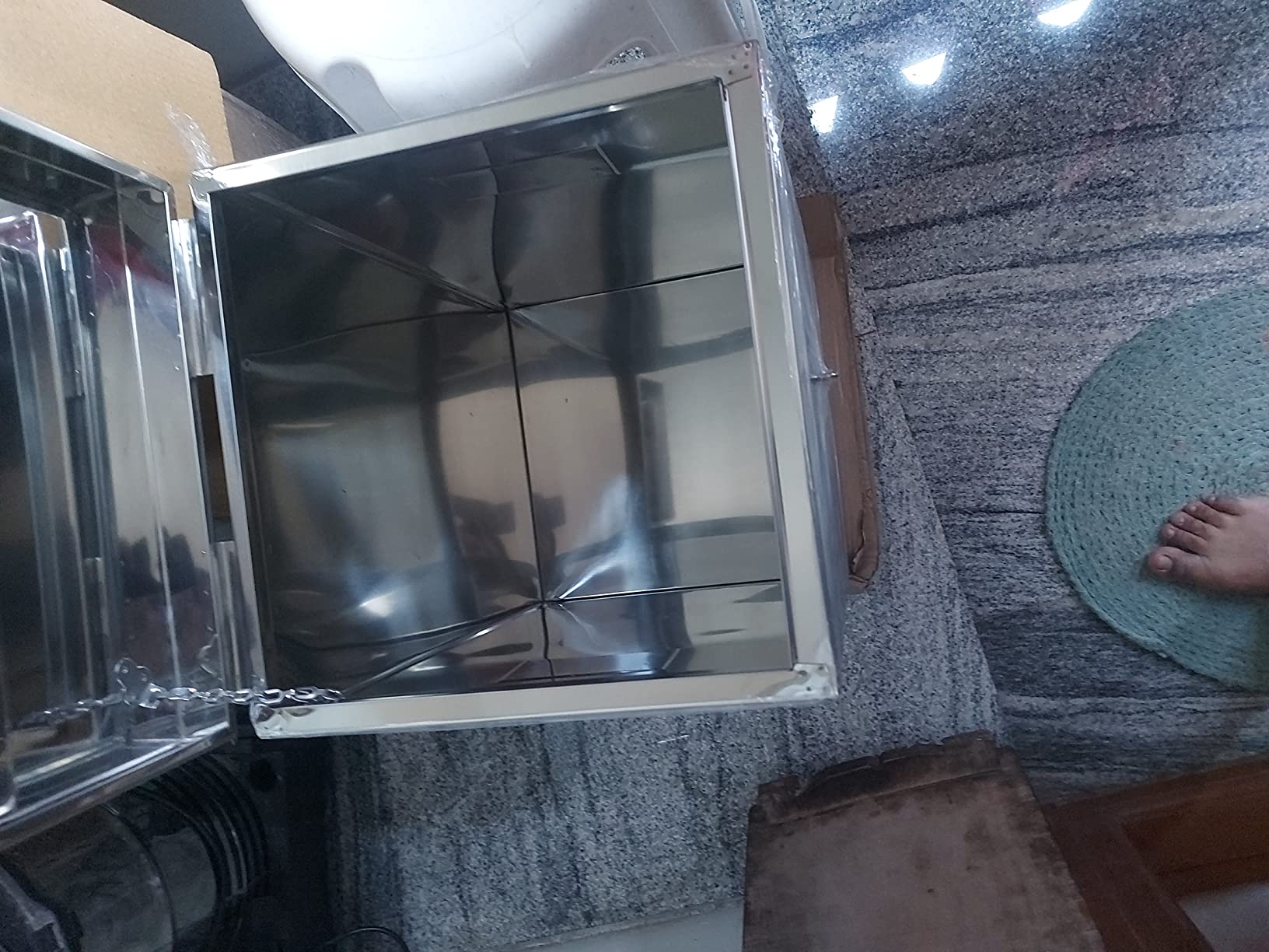 Buy BOBBY Stainless Steel Grain Storage Container (50 KG) Online at Low