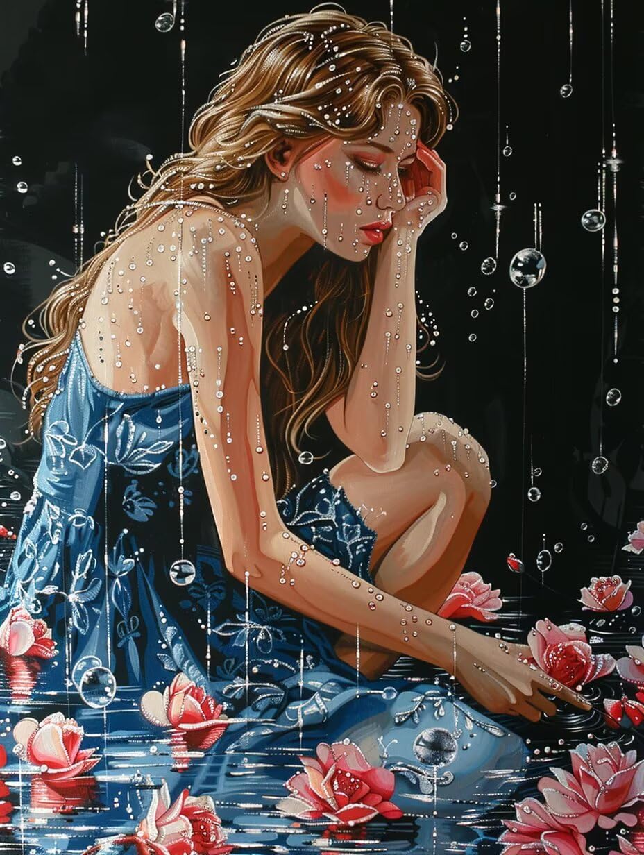 5D Diamond Painting 100x135cm, Flower Diamond Painting Kit Completo, S-7776
