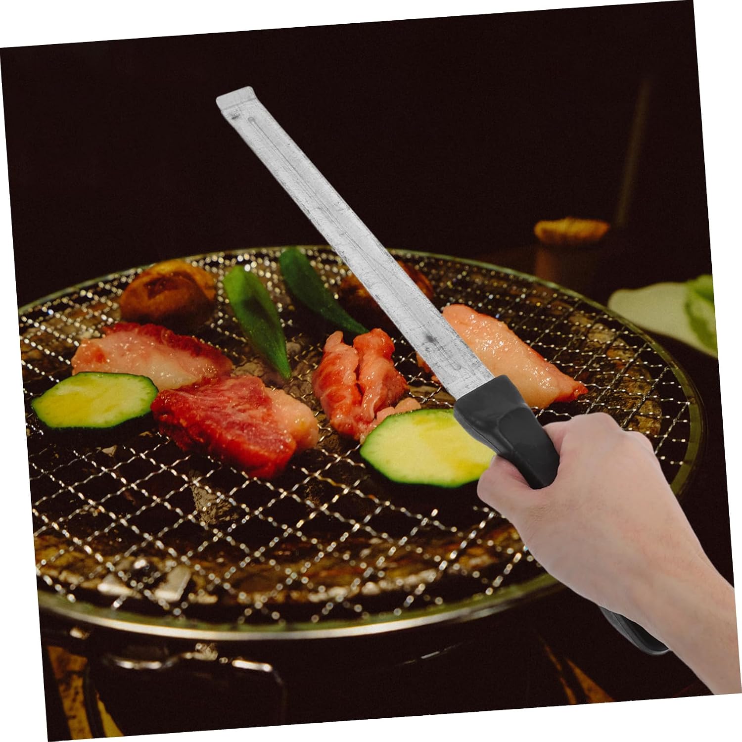 TOYANDONA Grill Grate Lifter Gripper Stainless Steel BBQ Tool