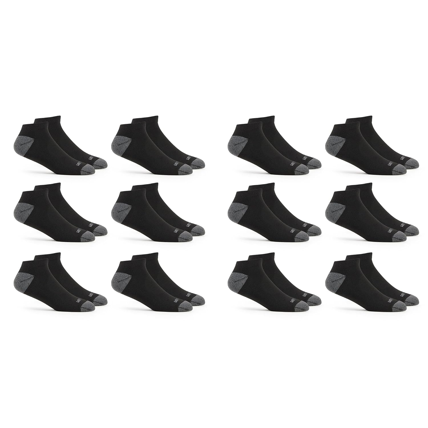 Fruit of the Loom Mens Dual Defense No Show Socks 12 Pack