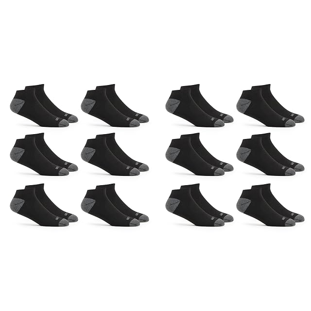 Fruit of the Loom Mens Dual Defense No Show Socks 12 Pack